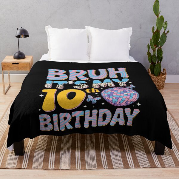 Item preview, Bruh It's My 10th Birthday Groovy 10 Year Old 10th Birthday designed and sold by MonsterBuddiess.