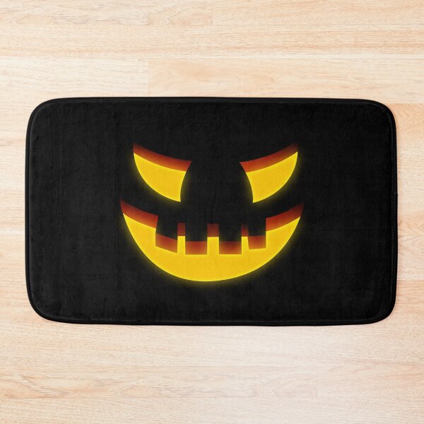 Item preview, Halloween Evil Smiley Pumpkin Face Four Teeth Creepy Jack-O’-Lantern Illustration designed and sold by MONTRIS.