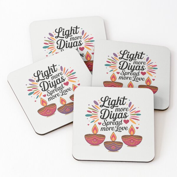 Item preview, Light More Diyas Spread More Love – Heartfelt Diwali Design designed and sold by Jollys-ArtShop.