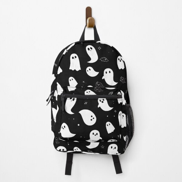 Item preview, Minimal Ghost Pattern – Cute Floating Ghosts on Black | Modern Monochrome Halloween Vector Design | Seamless Flat Repeat designed and sold by Windy-market.