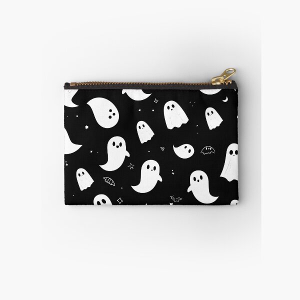 Item preview, Minimal Ghost Pattern – Cute Floating Ghosts on Black | Modern Monochrome Halloween Vector Design | Seamless Flat Repeat designed and sold by Windy-market.