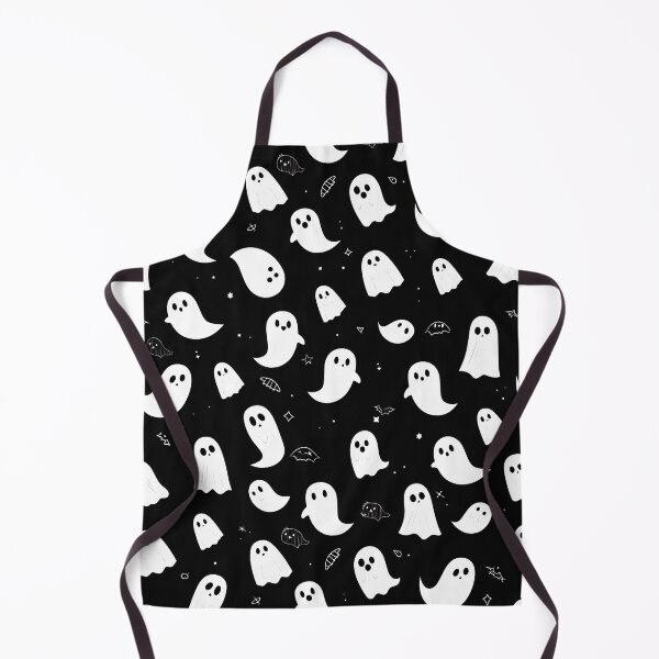 Item preview, Minimal Ghost Pattern – Cute Floating Ghosts on Black | Modern Monochrome Halloween Vector Design | Seamless Flat Repeat designed and sold by Windy-market.