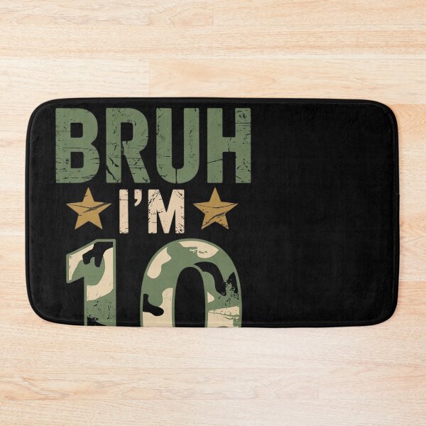 Item preview, Bruh It's My 10th Birthday I'm 10 Years Old Birthday Camo  designed and sold by MonsterBuddiess.
