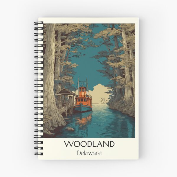 Item preview, Woodland Delaware River Ferry | Nanticoke River Poster designed and sold by TuncGK.