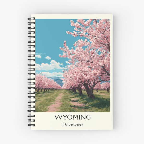 Item preview, Wyoming Delaware Cherry Blossoms | Spring Orchard Poster designed and sold by TuncGK.