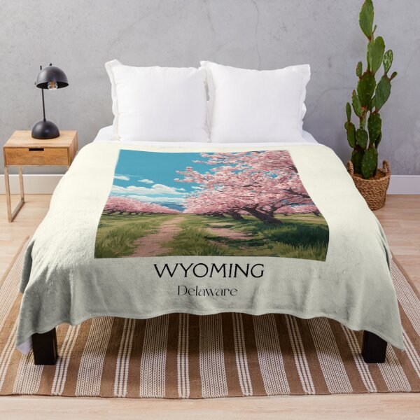 Item preview, Wyoming Delaware Cherry Blossoms | Spring Orchard Poster designed and sold by TuncGK.