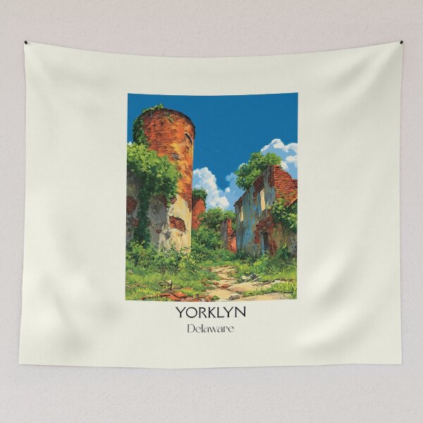 Item preview, Yorklyn Delaware Industrial Ruin | Historic Mill Poster designed and sold by TuncGK.