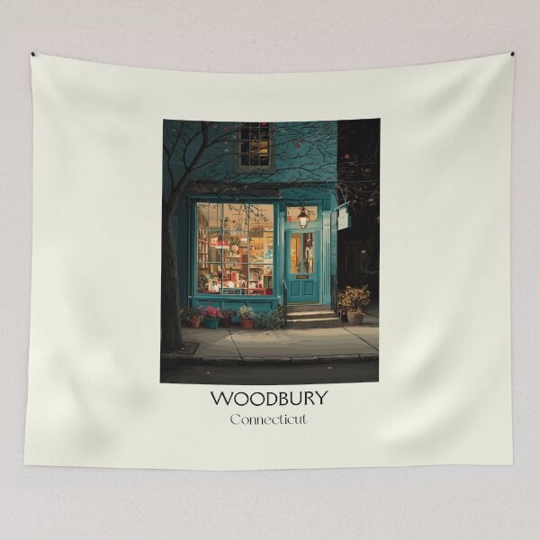Item preview, Woodbury Connecticut Antiques Village Art Print designed and sold by TuncGK.