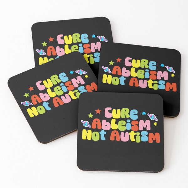 Item preview, Cure Ableism Not Autism Awareness Equality Humanity Funny Autistic Saying designed and sold by SkeletonsDanger.