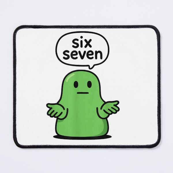 Item preview, 67 Six Seven 6-7 Green Blob Slime designed and sold by dianadouri.