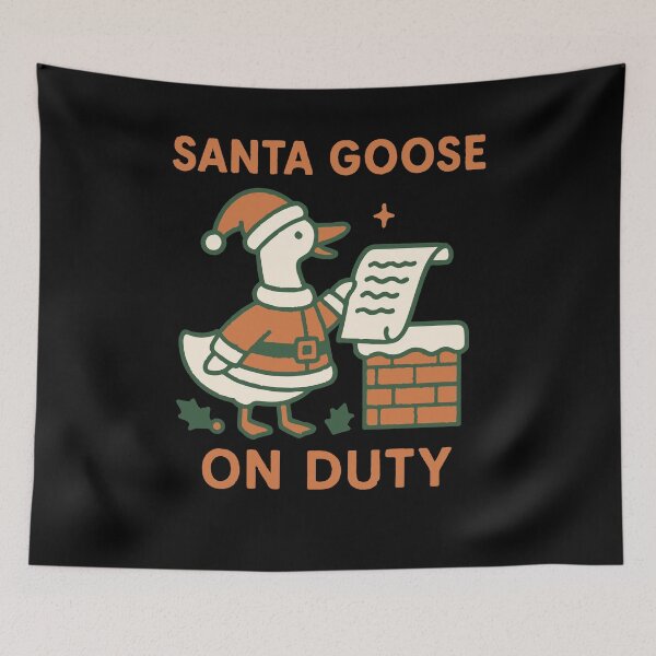 Item preview, Santa Goose On Duty Funny Christmas Design designed and sold by LuminOrb.
