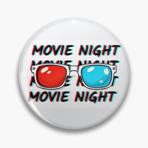 Item preview, RedCyan 3D glasses Movie Night Cool Graphic Text designed and sold by Designovas.