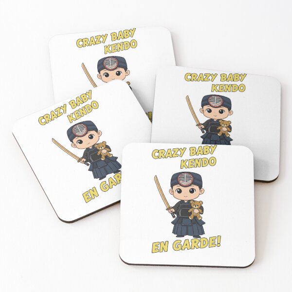 Item preview, Crazy Baby Kendo En Garde!" - Adorable Kendo Kid with Sword & Teddy designed and sold by RefiniCoPOD.