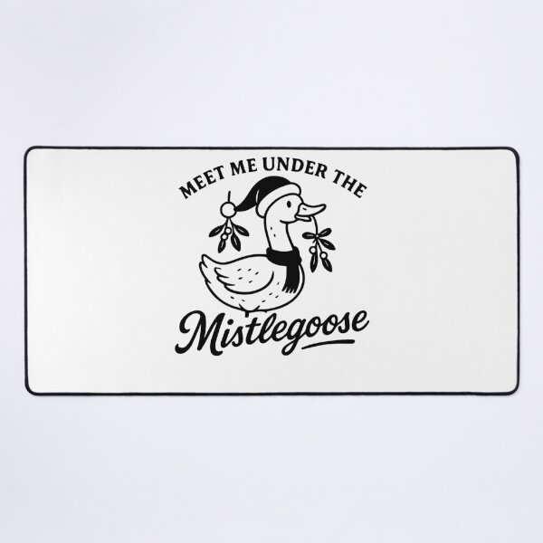 Item preview, Goose Funny Family Meet Me Under Mistlegoose designed and sold by LuminOrb.