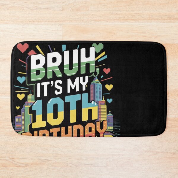 Item preview, Bruh Its My 10th Birthday Color 10 Bday Boys Girls Kid  designed and sold by MonsterBuddiess.