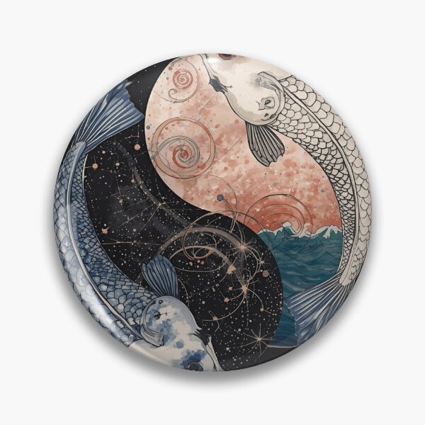 Item preview, Pisces – The Cosmic Fishes designed and sold by catcurio.