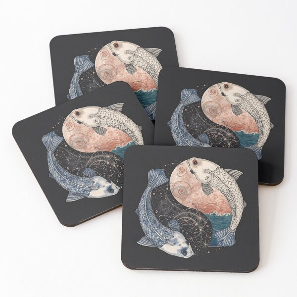 Item preview, Pisces – The Cosmic Fishes designed and sold by catcurio.