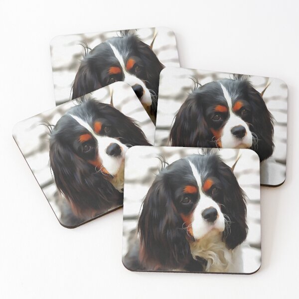 Item preview, Portrait Of A Cavalier King Charles Spaniel designed and sold by taiche.
