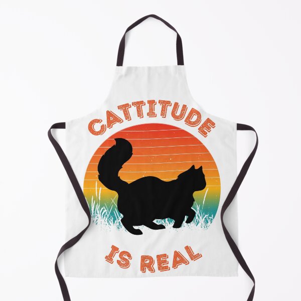 Item preview, Retro Cats - cattitude is real designed and sold by CraftChicArt.
