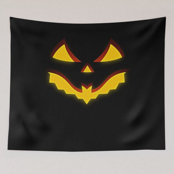 Item preview, Halloween Evil Face Bat-Shaped Mouth Creepy Spooky Vampire Smile Illustration designed and sold by MONTRIS.
