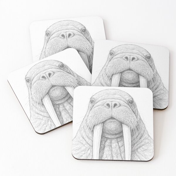 Item preview, Pencil Sketch of a Walrus designed and sold by Leon Woods Pencil Art.