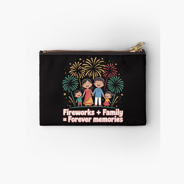 Item preview, Fireworks + Family = Forever Memories – Heartwarming Diwali Design designed and sold by Jollys-ArtShop.