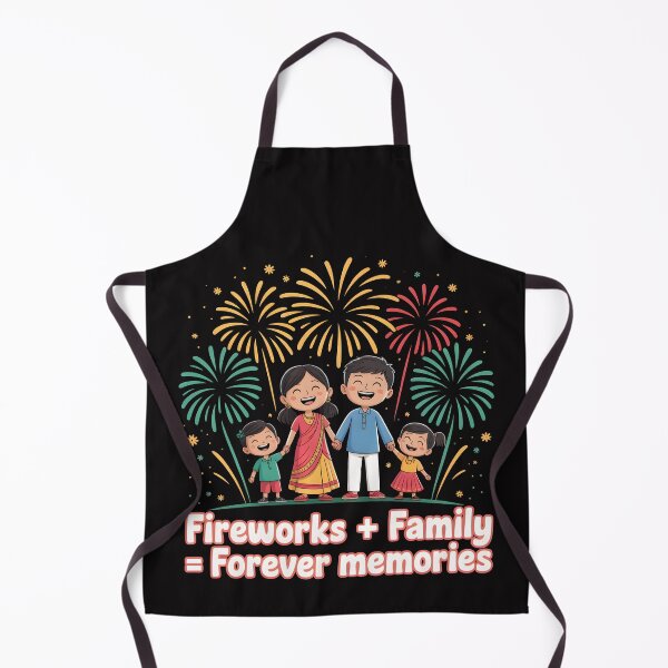 Item preview, Fireworks + Family = Forever Memories – Heartwarming Diwali Design designed and sold by Jollys-ArtShop.