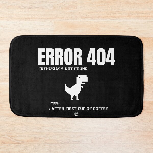 Item preview, Error 404 Enthusiasm Not Found Try After First Cup of Coffee - Funny Programmer Mug designed and sold by Anita Ohulo.