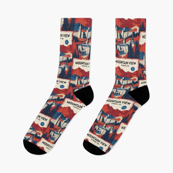 Item preview, Mountain View Wyoming 1950s USA Vintage Travel Tourism designed and sold by TravelersGems.