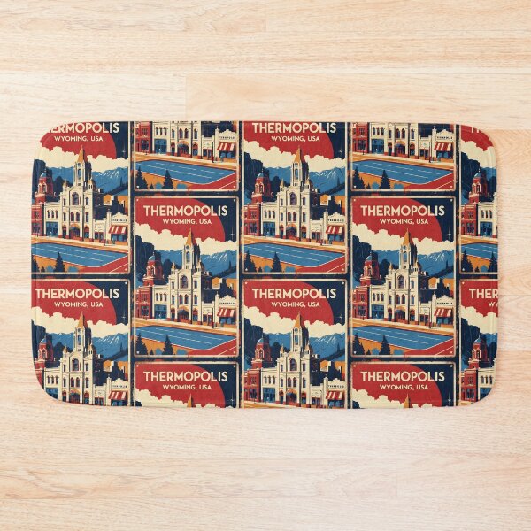 Item preview, Thermopolis Wyoming 1950s USA Vintage Travel Tourism designed and sold by TravelersGems.