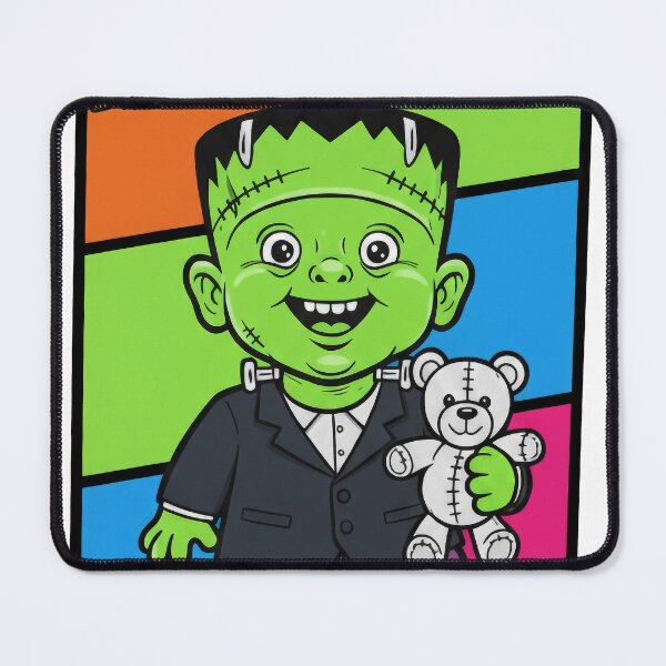Item preview, "Crazy Baby Frankenstein Grunt!" - Adorable Little Monster with Teddy designed and sold by RefiniCoPOD.