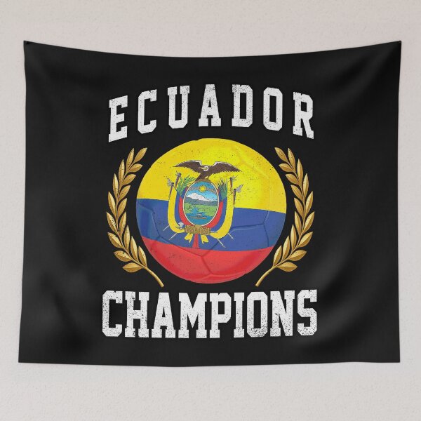 Item preview, SOCCER BALL FLAG CHAMPIONS - ECUADOR - Fans and Teams for Men and Women T-shirt designed and sold by wallsandpatts.