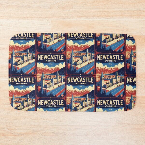 Item preview, Newcastle Wyoming 1950s USA Vintage Travel Tourism designed and sold by TravelersGems.
