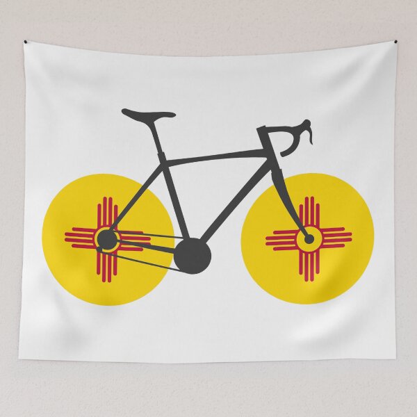 Item preview, New Mexico Flag Cycling designed and sold by Esskay Designs.