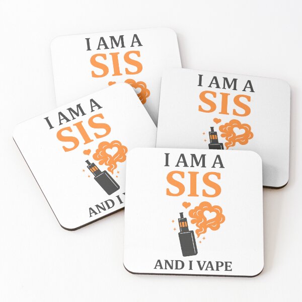 Aperçu de l'œuvre Je suis une sœur et je vape – Design drôle de sœur vape créée et vendue par House of Taste Designs.