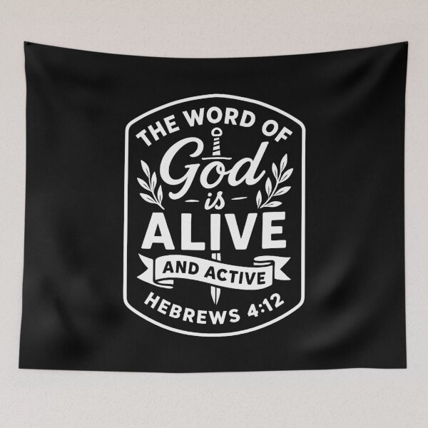 Item preview, Hebrews 4:12 For The Word of God is Alive and Active designed and sold by plushism.