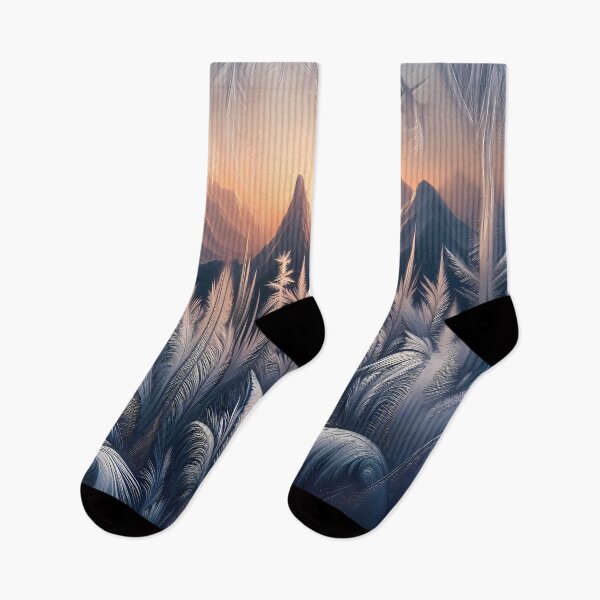 Item preview, Ice Feathers and Mountains at Dawn designed and sold by Art-Arcade6.