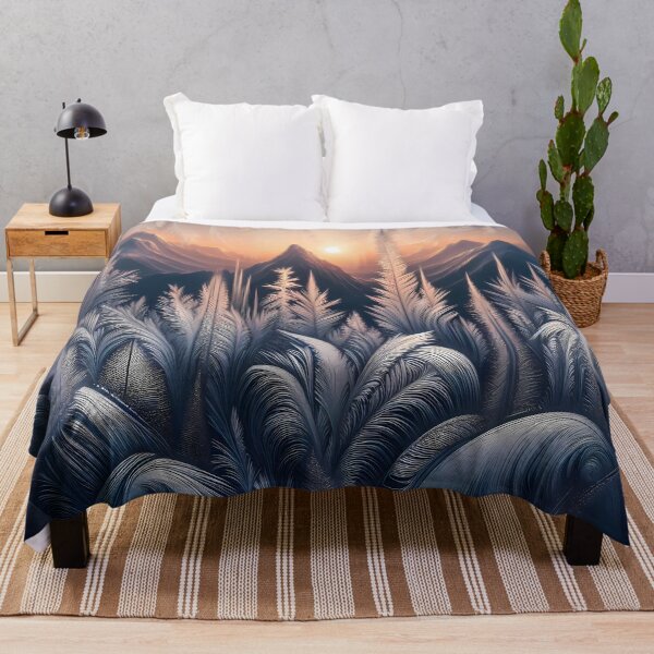 Item preview, Ice Feathers and Mountains at Dawn designed and sold by Art-Arcade6.