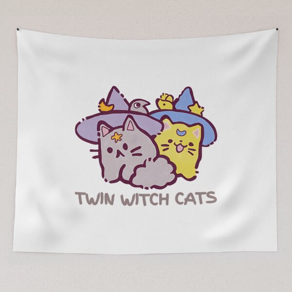 Item preview, Twin Witch Cats designed and sold by GTMURPHYSTORE.