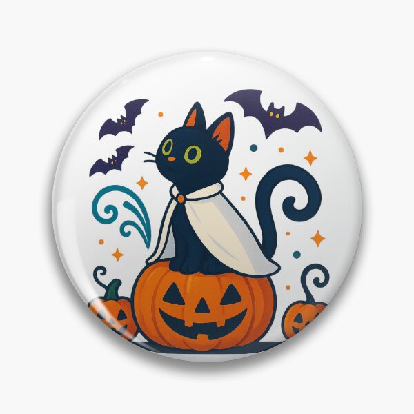 Item preview, Halloween Cat with Bat Parade designed and sold by Cat-loveparttime.