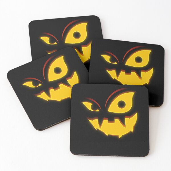 Item preview, Halloween Evil Face Sinister Look Happy Smile Creepy Jack-O’-Lantern Illustration designed and sold by MONTRIS.