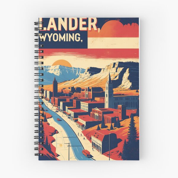 Item preview, Lander Wyoming 1950s USA Vintage Travel Tourism designed and sold by TravelersGems.