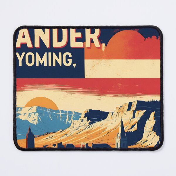 Item preview, Lander Wyoming 1950s USA Vintage Travel Tourism designed and sold by TravelersGems.