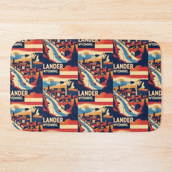 Item preview, Lander Wyoming 1950s USA Vintage Travel Tourism designed and sold by TravelersGems.