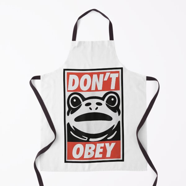 Item preview, Don't Obey Retro Frog Pop Art Parody Streetwear Rebellion Poster designed and sold by AnsadoWinu.