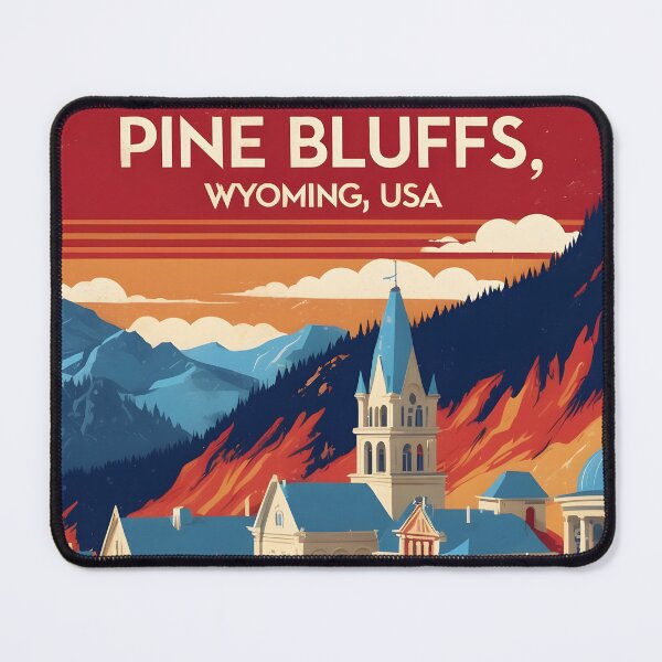 Item preview, Pine Bluffs Wyoming 1950s USA Vintage Travel Tourism designed and sold by TravelersGems.