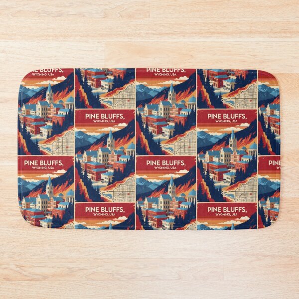 Item preview, Pine Bluffs Wyoming 1950s USA Vintage Travel Tourism designed and sold by TravelersGems.