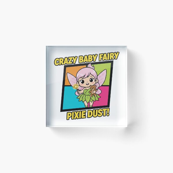 Item preview, "Crazy Baby Fairy Pixie Dust!" - Adorable Enchanted Sprite with Teddy designed and sold by RefiniCoPOD.