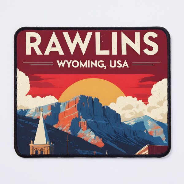 Item preview, Rawlins Wyoming 1950s USA Vintage Travel Tourism designed and sold by TravelersGems.