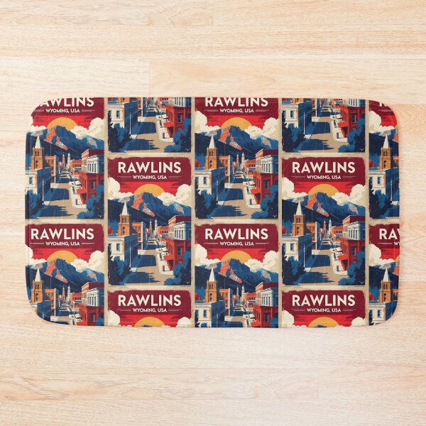 Item preview, Rawlins Wyoming 1950s USA Vintage Travel Tourism designed and sold by TravelersGems.
